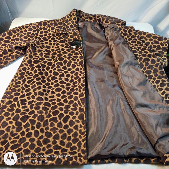 Women's Luii Giraffe Print Swing Coat US Size S *The Passmaster* - Picture 3 of 9